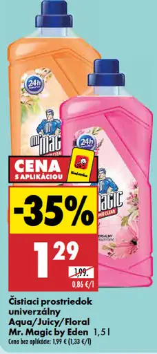 Mr. Magic by Eden univerzálny čistiaci prostriedok Aqua/Juicy/Floral