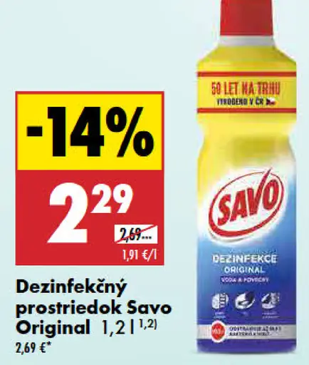 Savo Dezinfekčný prostriedok Original