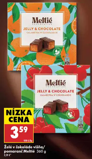 Meltie želé v čokoláde višňa