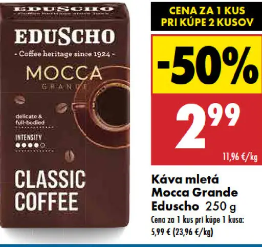 Mletá káva Mocca Grande Eduscho