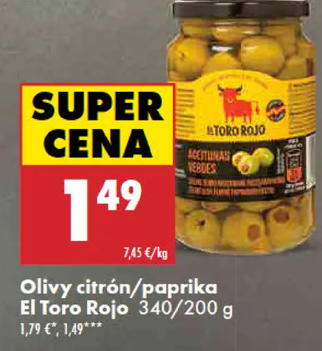 El Toro Rojo Olivy citrón/paprika