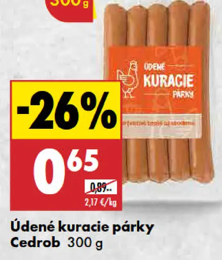 Cedrob Údené kuracie párky