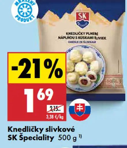 SK Špeciality knedličky slivkové plnené