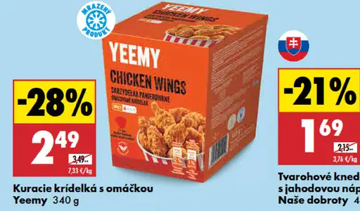 Yeemy Kuracie krídelká s omáčkou