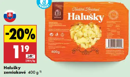 Tradičné tatranské halušky zemiakové