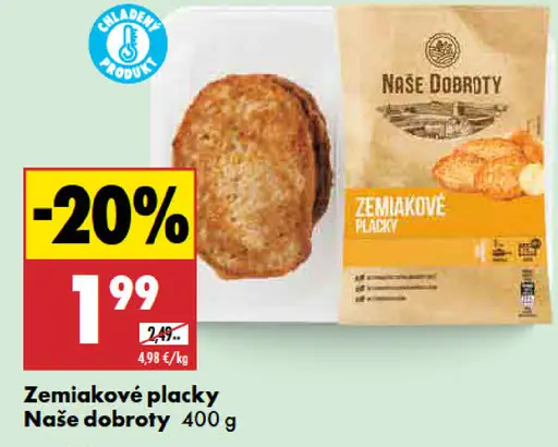 Naše dobroty Zemiakové placky