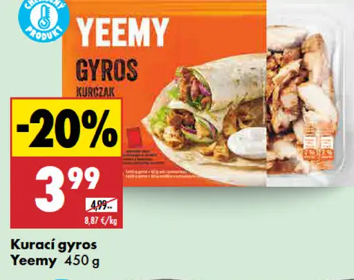 Yeemy kurací gyros