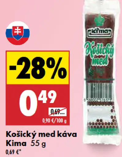 Kima Košický med kávový
