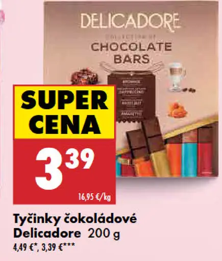 Delicadore Čokoládové tyčinky