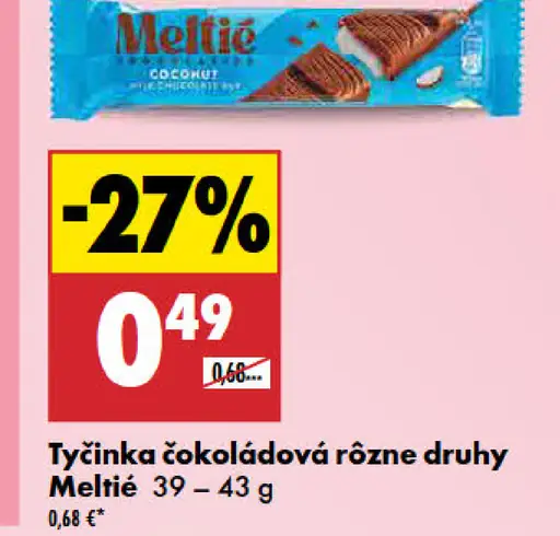 Meltie čokoláda Bubbló rôzne druhy