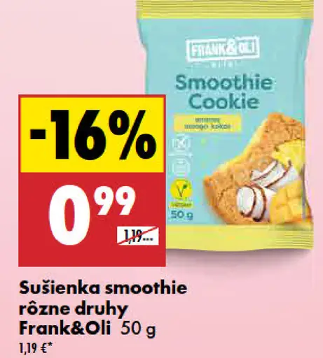 Frank&Oli sušienka smoothie rôzne druhy
