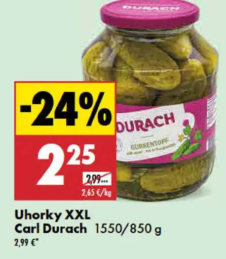 Carl Durach Uhorky XXL