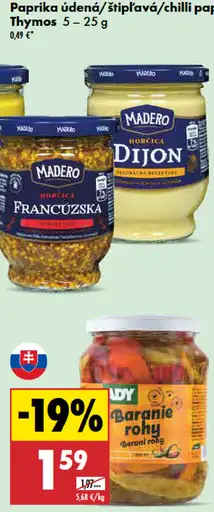 Madero horčica dijon