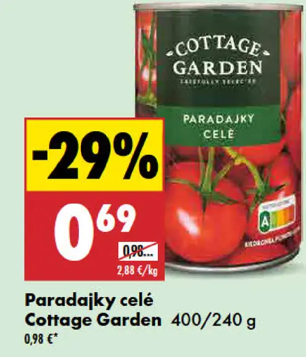 Cottage Garden Paradajky celé