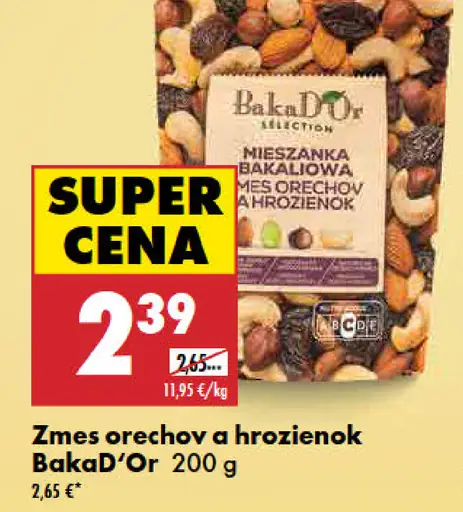 BakaD'Or Zmes orechov a hrozienok