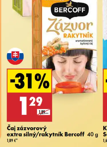 Bercoff Zázvor rakytník čaj