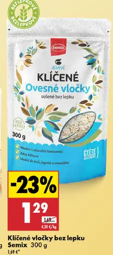Semix klíčené ovsené vločky bez lepku