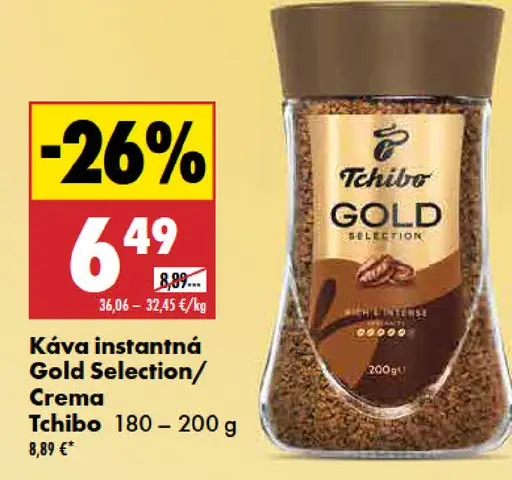 Tchibo Gold Selection instantná káva