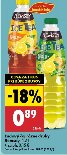 Remsey ľadový čaj citrón