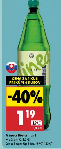 Vinea biela nealkoholický nápoj