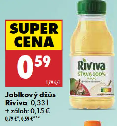 Jablkový džús Riviva