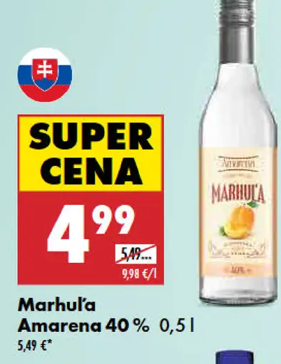 Marhuľovica Amarena 40 %