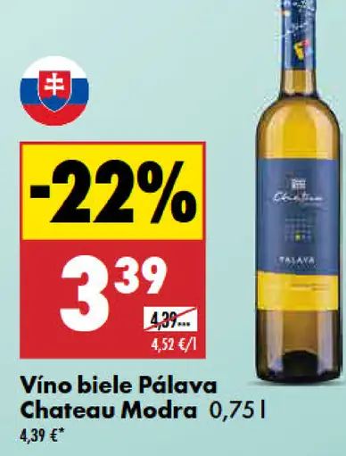 Chateau Modra Pálava biele