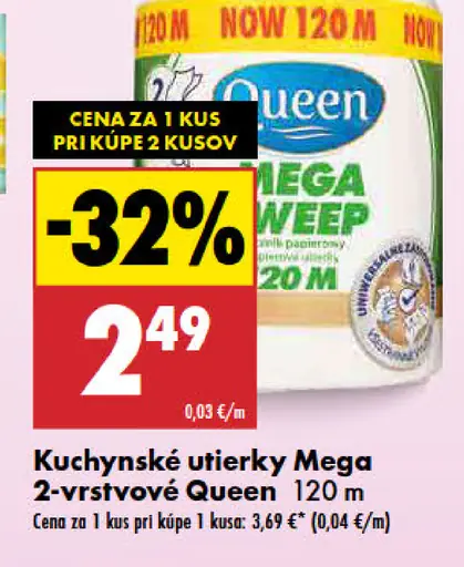 Queen Komfort toaletný papier 3-vrstvový