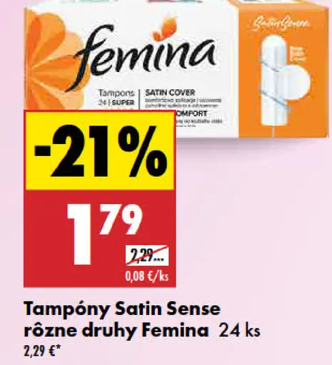 Femina Tampóny Satin Sense