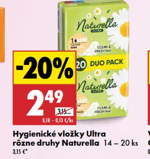 Naturella Ultra hygienické vložky
