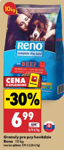 Reno Granuly pre psy hovädzie