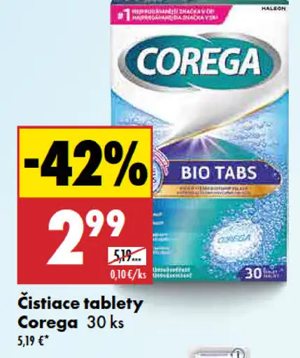 Čistiace tablety Corega