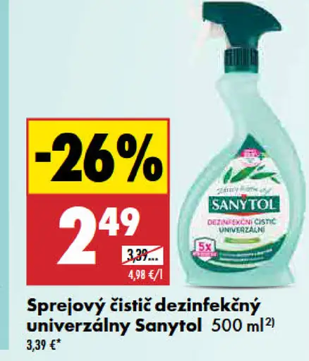 Sprejový čistič dezinfekčný univerzálny