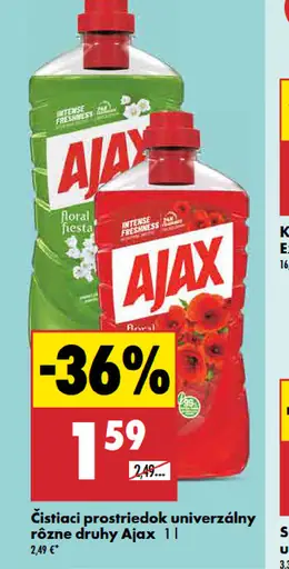 Čistiaci prostriedok univerzálny rôzne druhy