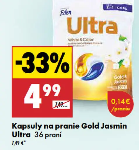 Eden Ultra Gold Jasmin kapsuly na pranie