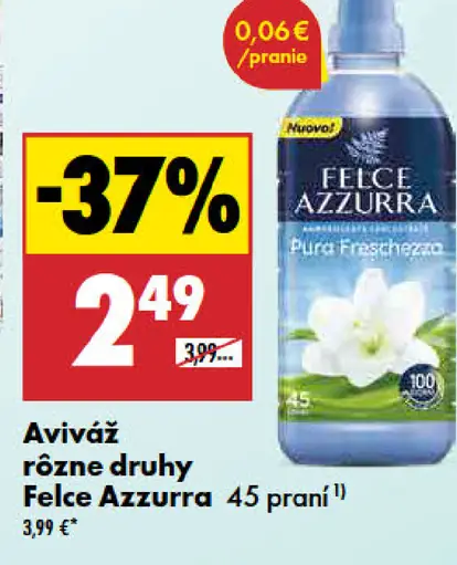 Felce Azzurra Aviváž rôzne druhy