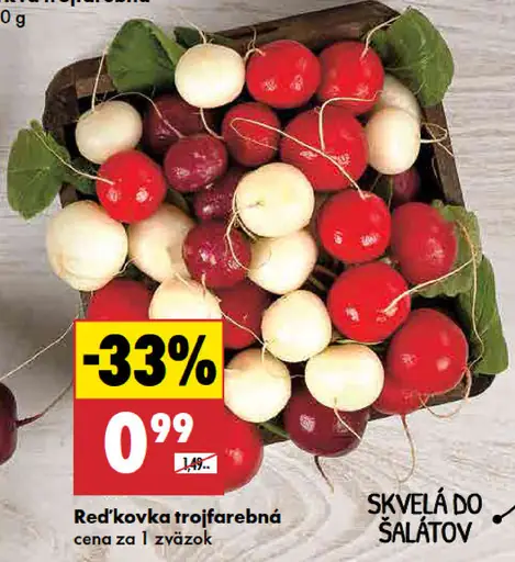 Reďkovka trojfarebná zväzok