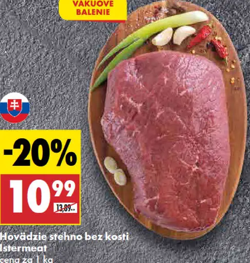 Istermeat hovädzie stehno bez kosti