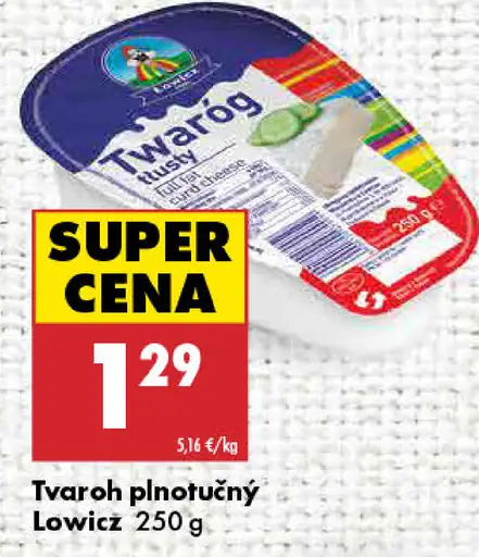 Lowicz Tvaroh plnotučný
