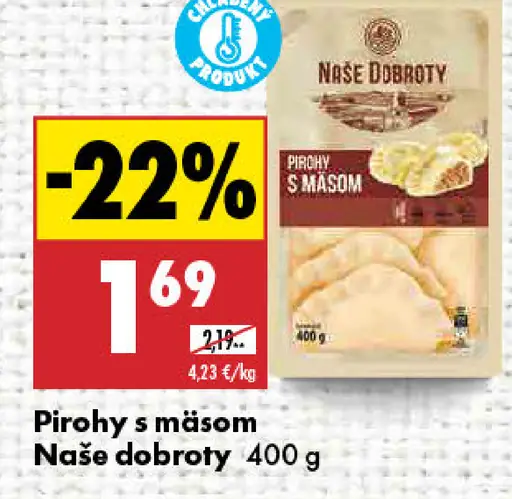 Naše dobroty Pirohy s mäsom