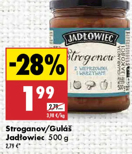 Jadloviec Stroganov / Guláš