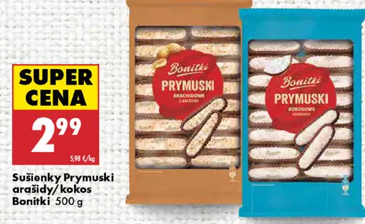 Bonitki Sušienky Prymuski arašidy