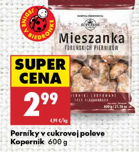 Kopernik Perníky v cukrovej poleve Mieszanka toruńskich pierników