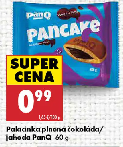 PanQ palacinka plnená čokoláda alebo jahoda