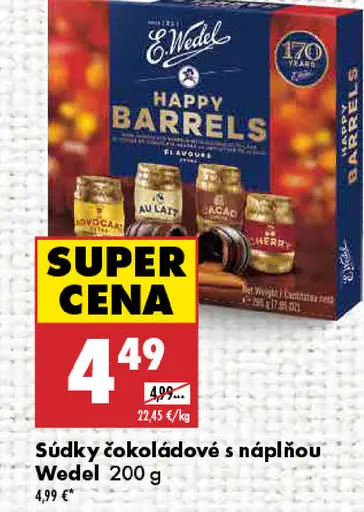 Wedel Súdy čokoládové s náplňou