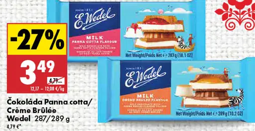 Wedel Čokoláda Crème Brûlée