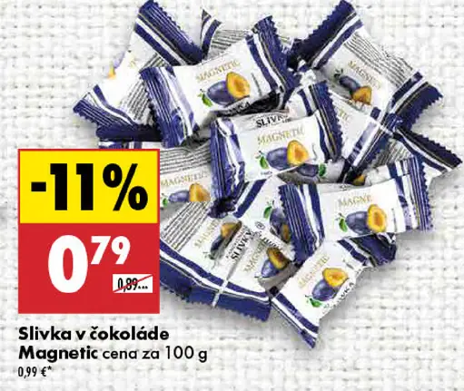 Magnetic Slivka v čokoláde
