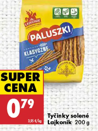 Lajkonik Paluszki tyčinky solené klasické
