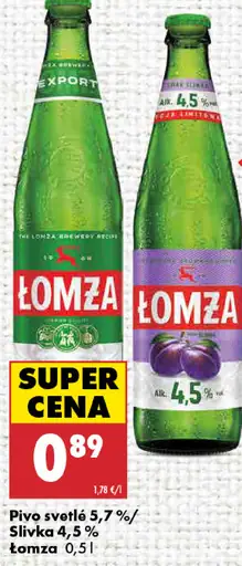 Łomża pivo svetlé