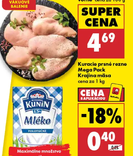 Kuracie prsia Mega Pack Krajina mäsa